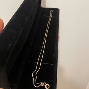 14k Yellow Gold 17 Inch Dainty Chain